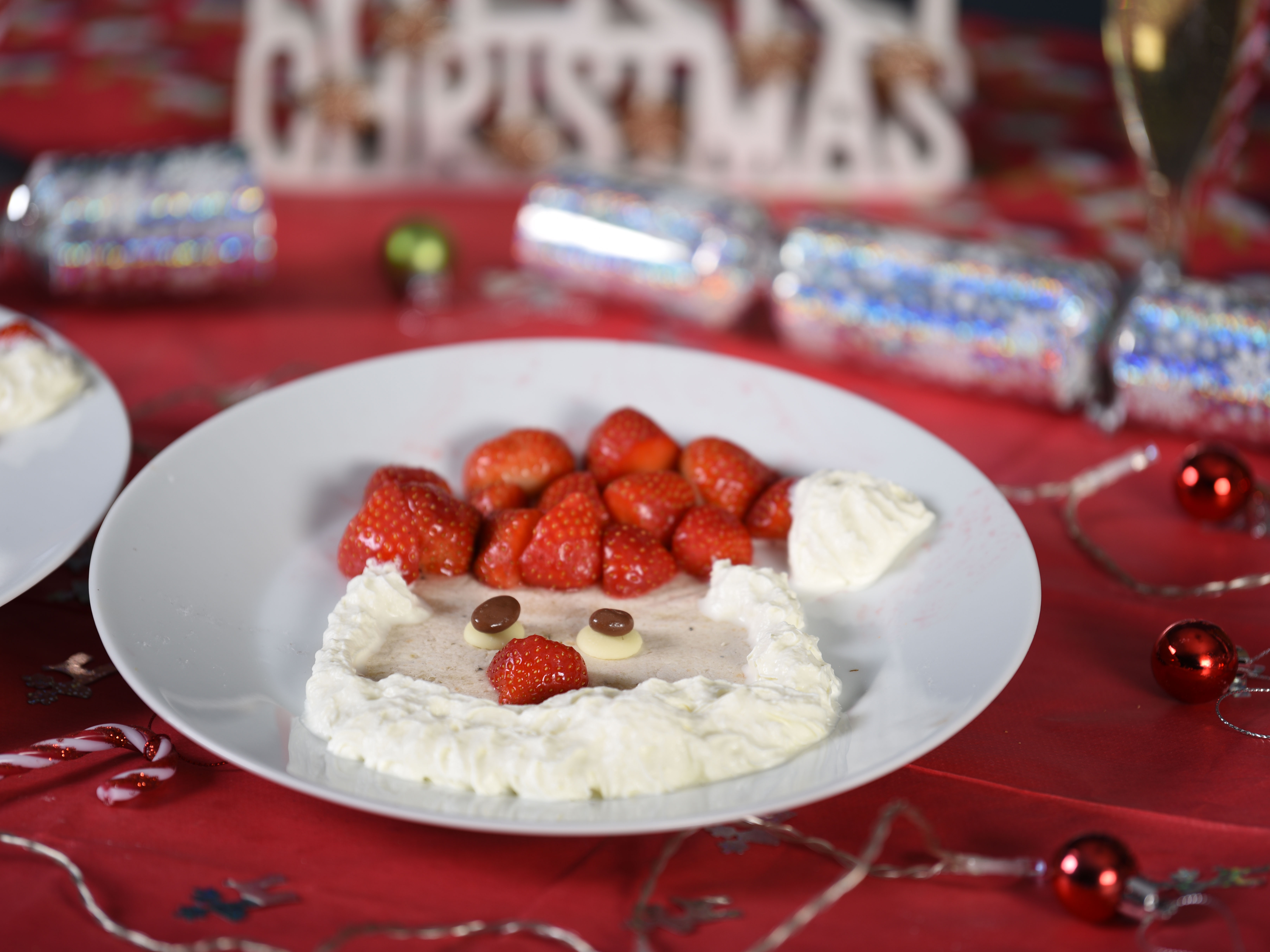 Visages de Père Noël en tortilla