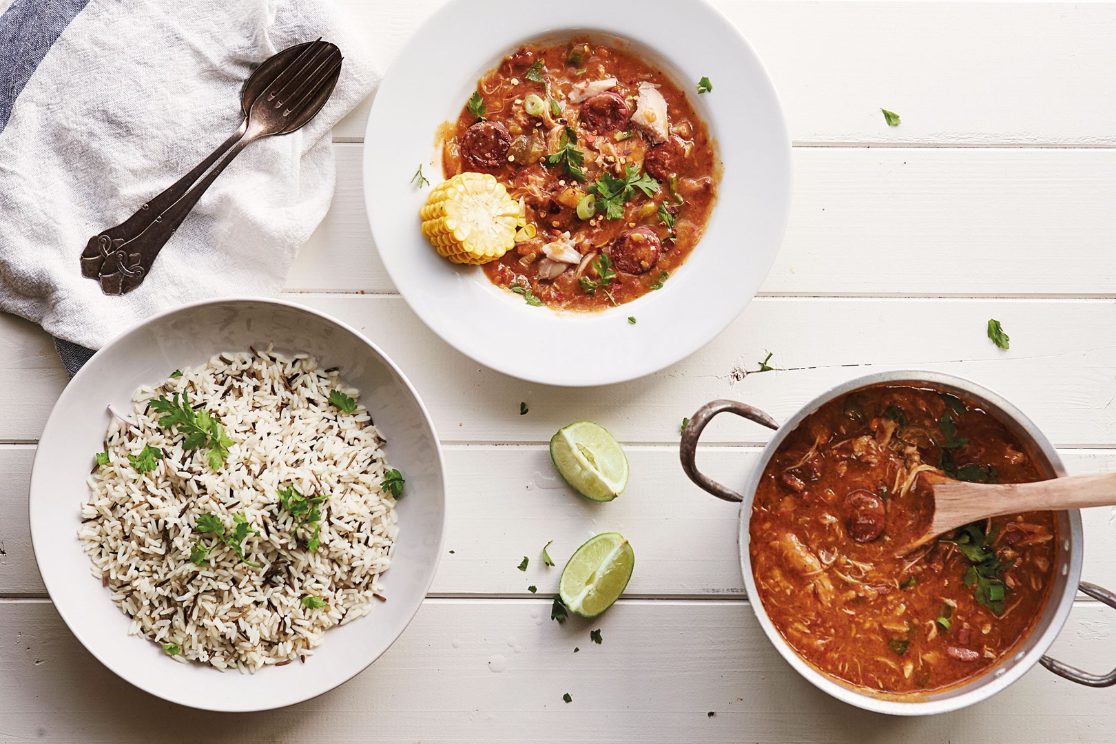 Ragout gumbo au chorizo