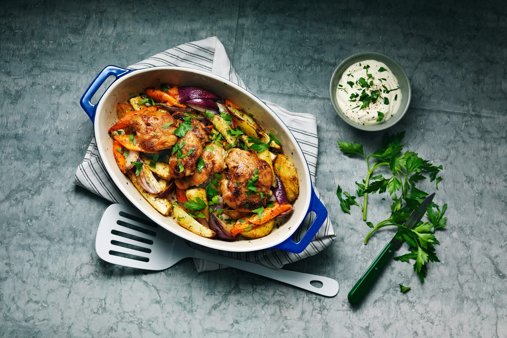 Poulet cajun cuit au four