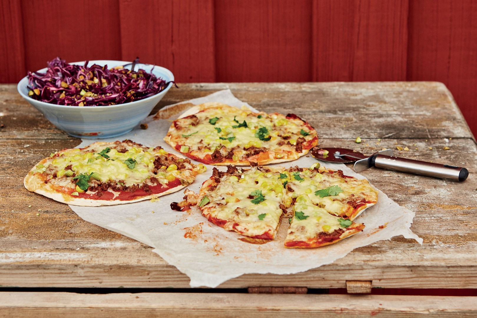 Tortilla Pizza aux épices berbères