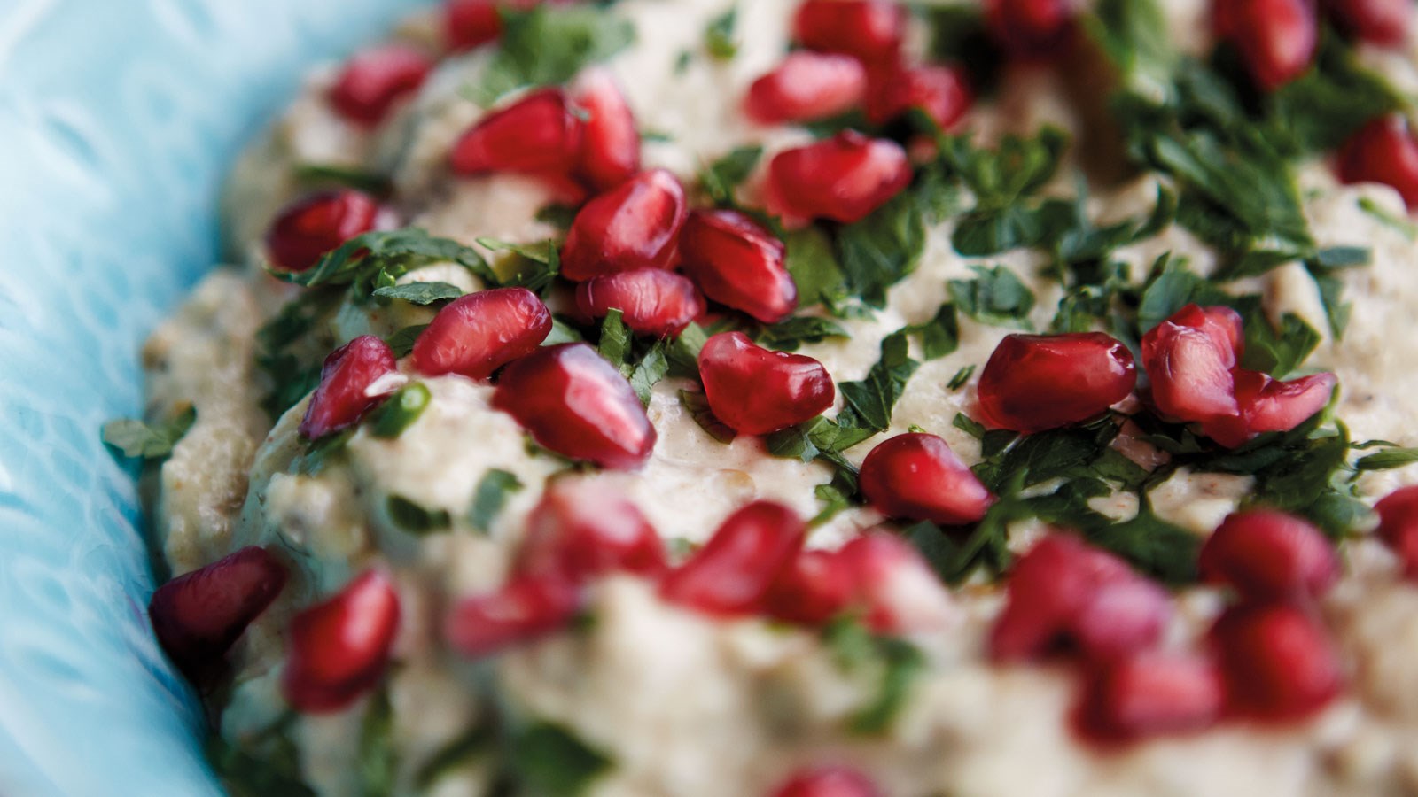 Baba ganoush med granatäpple