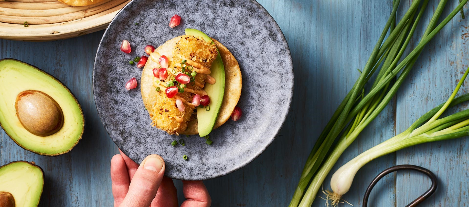 Tostadas with panko