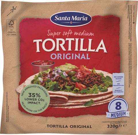 Tortilla Original Medium (8-pack)