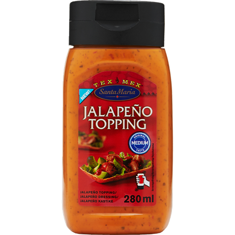 Squeeze flaska med Jalapeno Topping