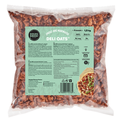 Deli Oats™ marinēts produkts ar BBQ kūpinajuma garšu