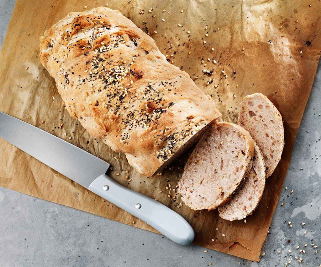 Walnut Bread with Poppy- & Sesame Seeds