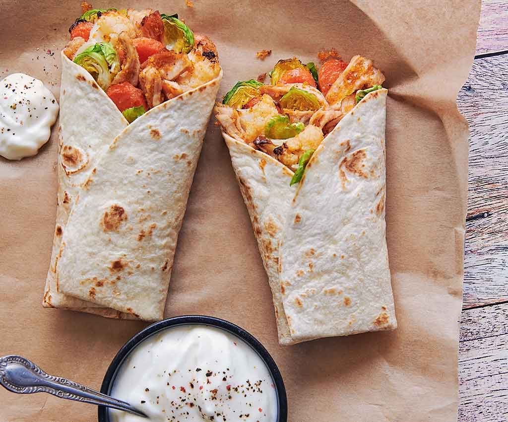 Colombian Turkey & Vegetable Wraps