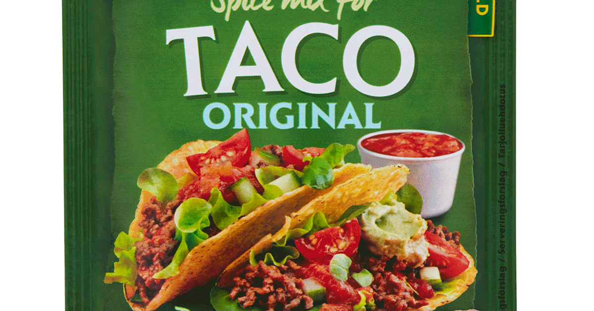 Taco seasoning mix organic Santa Maria